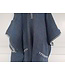 kinder strandponcho hamam navy