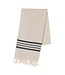 Lalay gastendoek Krem Sultan natural navy