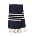 gastendoek Krem Sultan navy 30x50cm