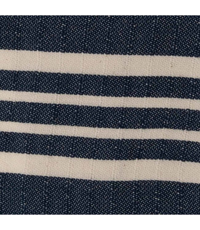 gastendoek Krem Sultan navy 30x50cm