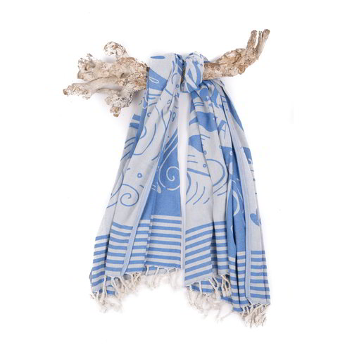 Call it Fouta! hamamdoek Hello Summer blue Call it Fouta! hamamdoek Hello Summer blue