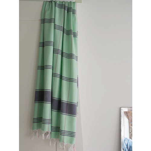 Ottomania organic hamamdoek biokatoen helderzeegroen Ottomania organic hamamdoek biokatoen helderzeegroen