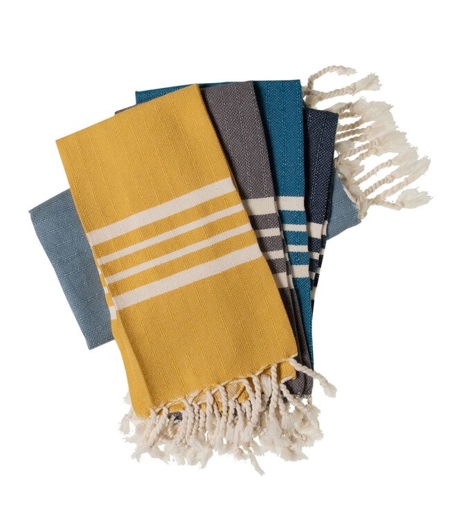 gastendoek Krem Sultan mustard yellow 30x50cm