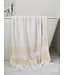 hamamdoek met badstof mosterd 170x95cm