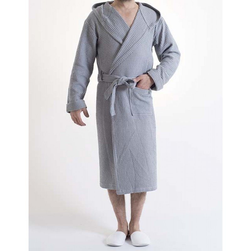Achternaam Inzichtelijk Realistisch Badjas wafelkatoen - voor de sauna - 100% absorberend - Hamamdoeken.com