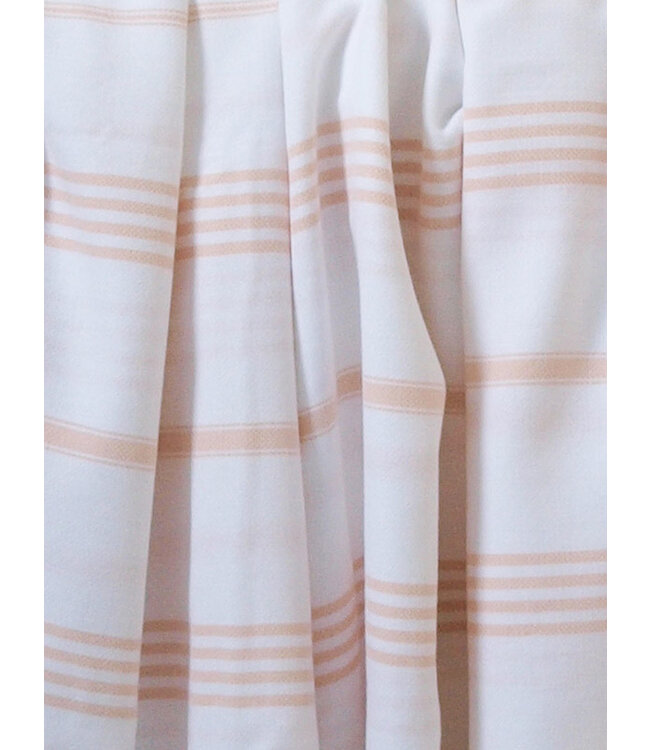 hamam strandlaken wit perzik 220x160cm