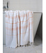 hamam strandlaken wit perzik 220x160cm