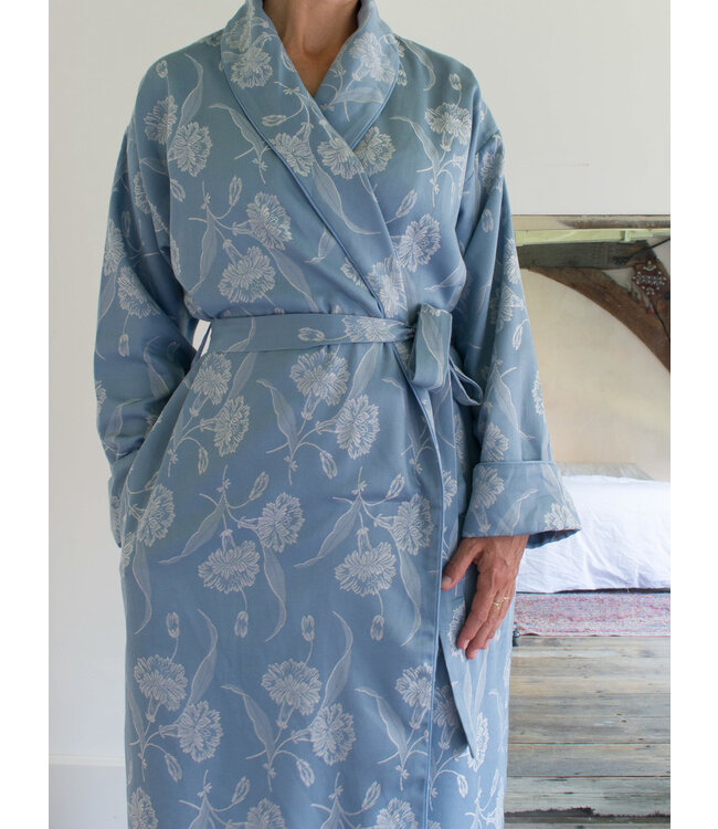 elegante kamerjas grijsblauw onesize