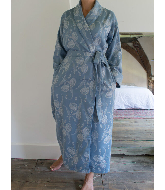 elegante kamerjas grijsblauw onesize