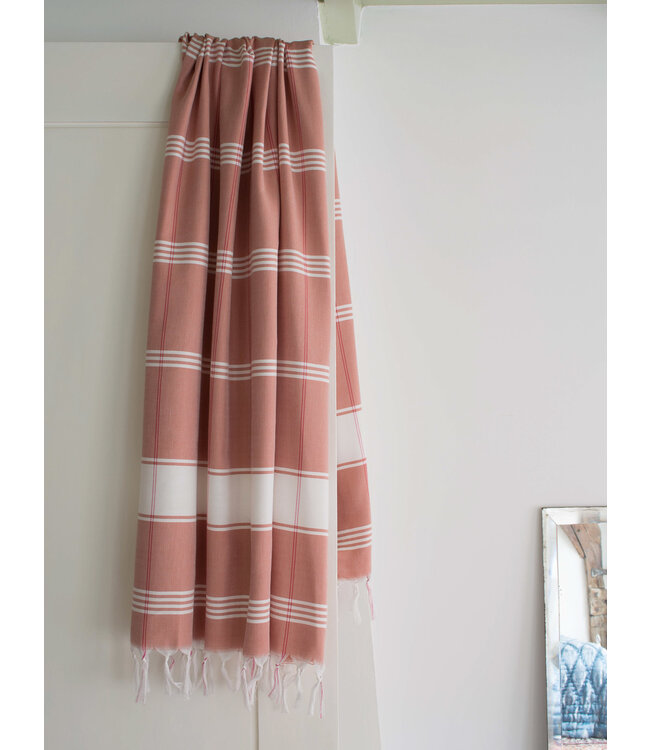 organic hamamdoek biokatoen koper wit 170x100cm