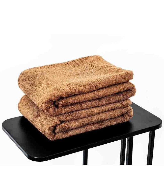 sauna handdoek xxl bruin 200x90cm