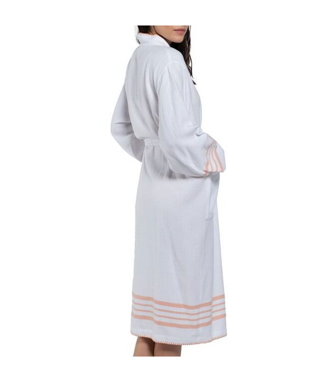 hamam badjas Krem Sultan kimono white melon