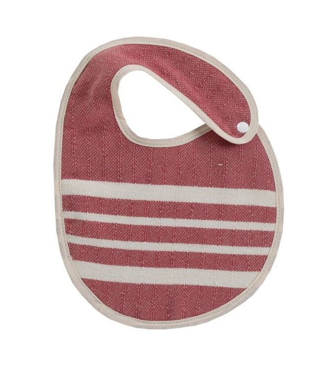 Baby slabbetje Krem Sultan dusty rose