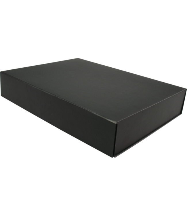 Cadeauverpakking - luxe magneetdoos zwart 39x29x7 (leeg)