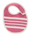 Baby slabbetje Krem Sultan fuchsia