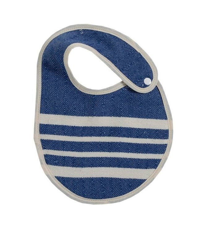 Baby slabbetje Krem Sultan royal blue