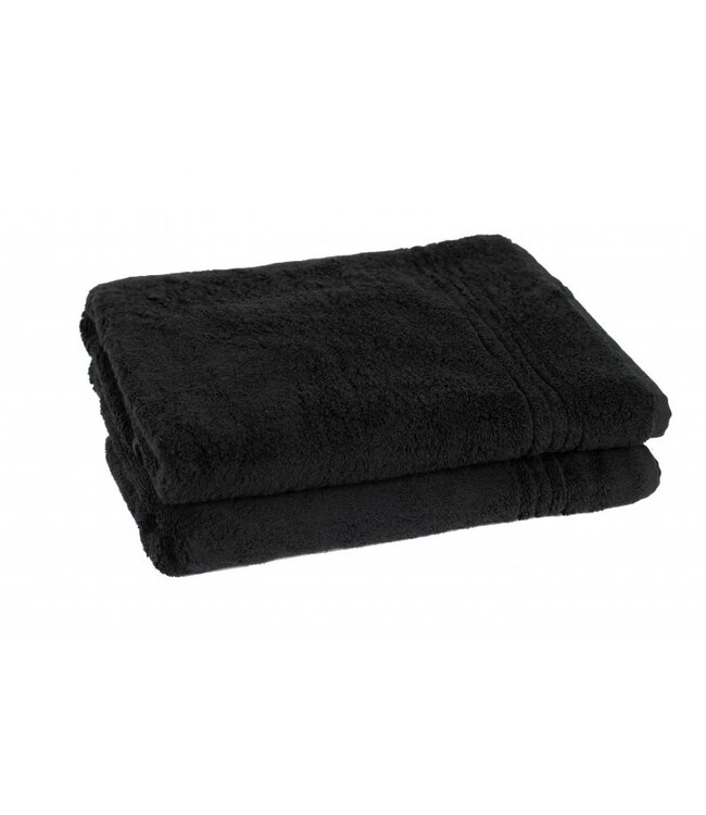 bamboe sauna handdoek zwart 140x70cm (1x)