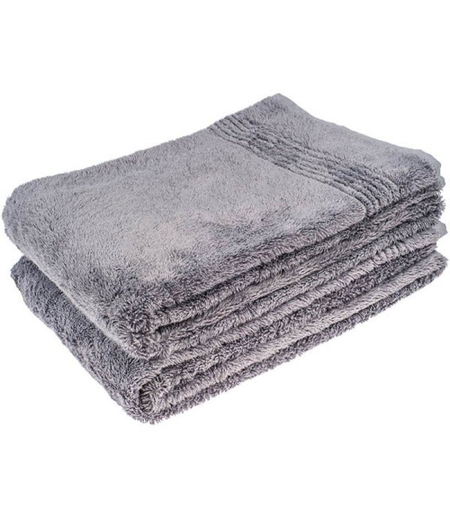 Hamams own bamboe sauna handdoek grijs 140x70cm (1x)
