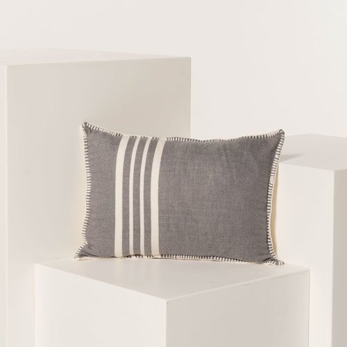 Lalay kussenhoes 60x40 Krem Sultan dark grey Lalay kussenhoes 60x40 Krem Sultan dark grey
