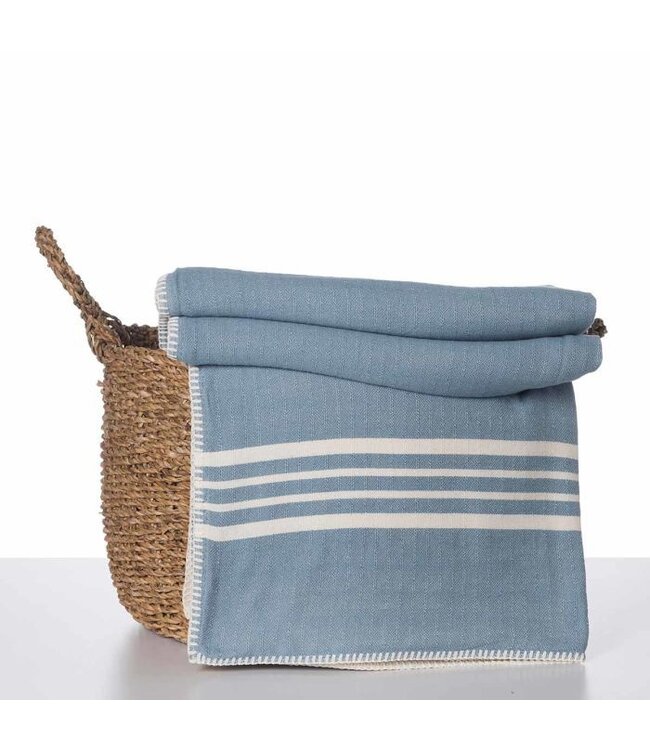 hamam plaid XXL Krem Sultan air blue 220x170cm