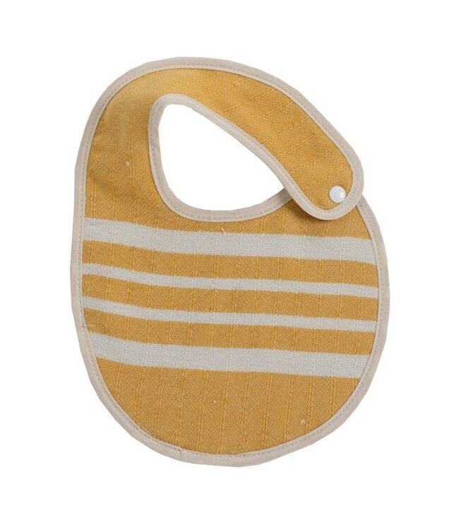 Baby slabbetje Krem Sultan yellow