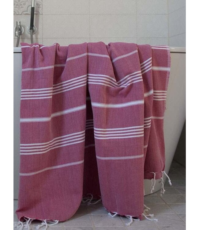 hammam strandlaken cerise 220x160cm