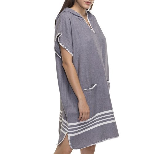 Lalay strandponcho Sultan dark grey