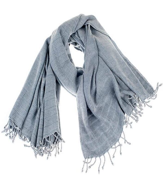 hamamdoek bamboe large silver 180x85cm