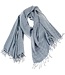 Hamams own hamamdoek bamboe large silver 180x85cm