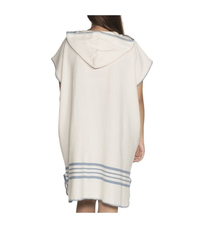 strandponcho Sultan natural air blue