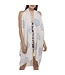 Pareo tuniek hand printed blue onesize