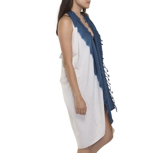 Lalay pareo tuniek tie dye petrol blue