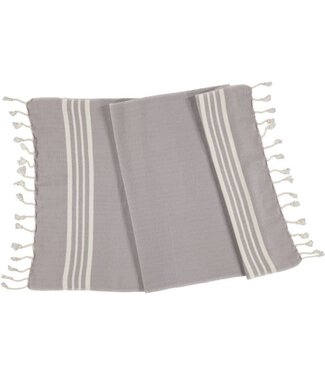 Lalay kleine hamamdoek Krem Sultan light grey