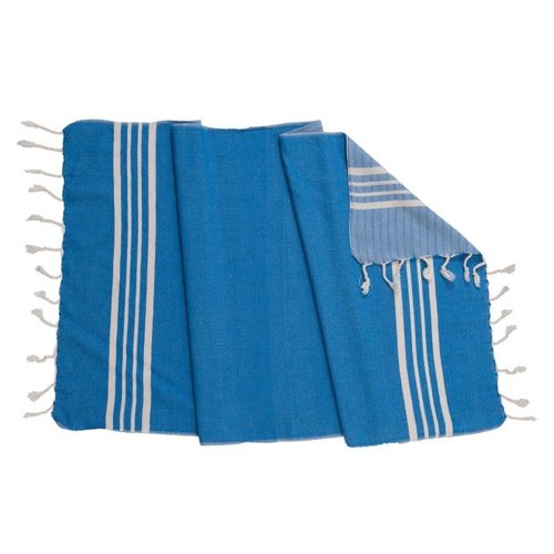 Lalay kleine hamamdoek Krem Sultan blue