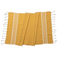 kleine hamamdoek Krem Sultan mustard yellow