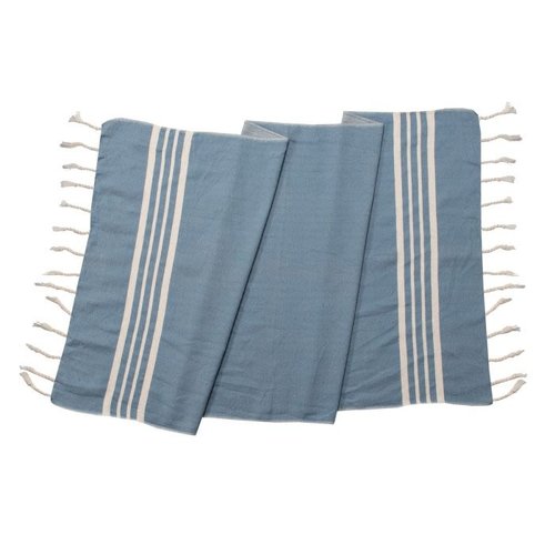Lalay kleine hamamdoek Krem Sultan air blue Lalay kleine hamamdoek Krem Sultan air blue