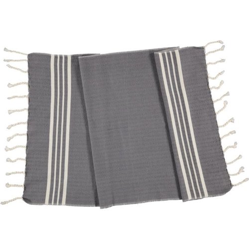 Lalay kleine hamamdoek Krem Sultan dark grey Lalay kleine hamamdoek Krem Sultan dark grey