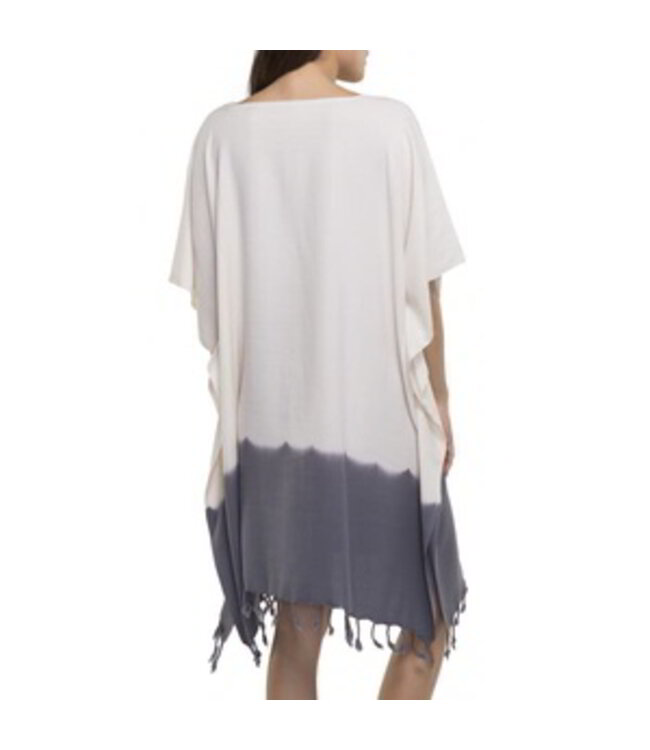 dip dye strandtuniek dark grey onesize (L/XL)