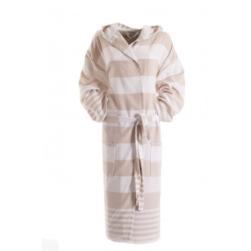 Hamams own dunne badjas capuchon beige Hamams own dunne badjas capuchon beige