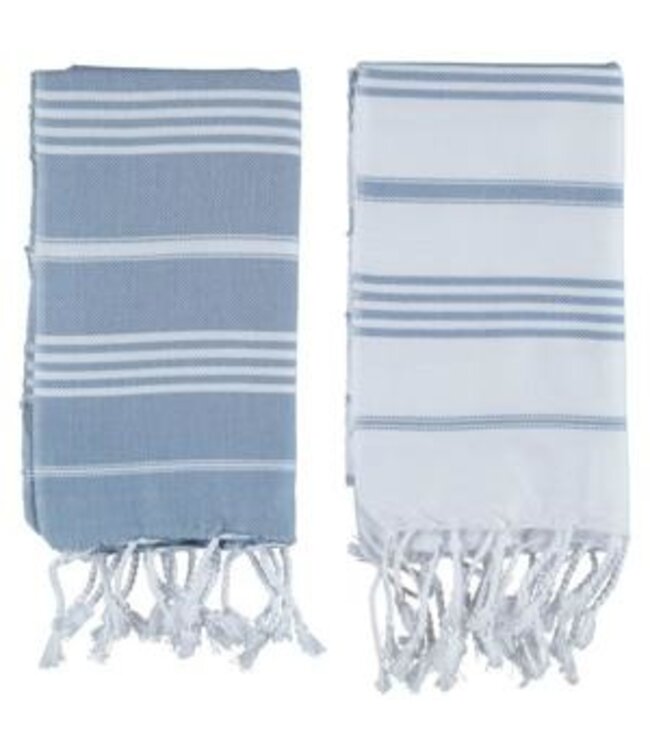 kleine hamamdoek Leyla air blue 100x50cm