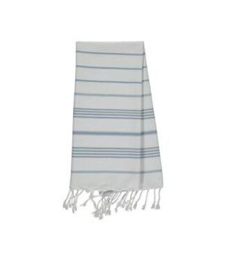 Lalay kleine hamamdoek Leyla white - air blue