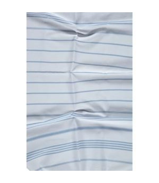 kleine hamamdoek Leyla white - air blue 100x50cm