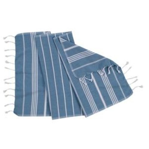 Lalay kleine hamamdoek Leyla petrol blue Lalay kleine hamamdoek Leyla petrol blue