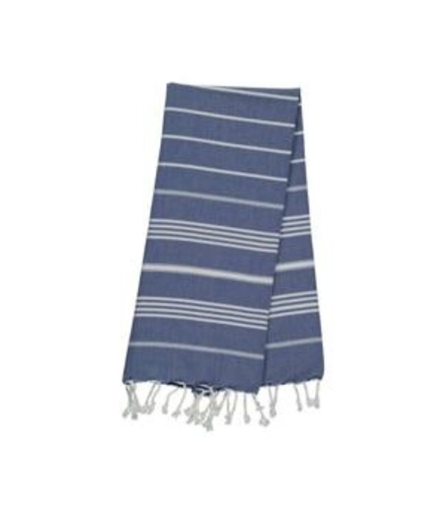 kleine hamamdoek Leyla royal blue 100x50cm