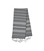 kleine hamamdoek Leyla dark grey 100x50cm