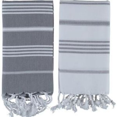 Lalay kleine hamamdoek Leyla dark grey