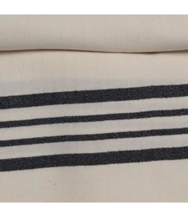 hamamdoek Krem Sultan XXL natural black 220x170cm