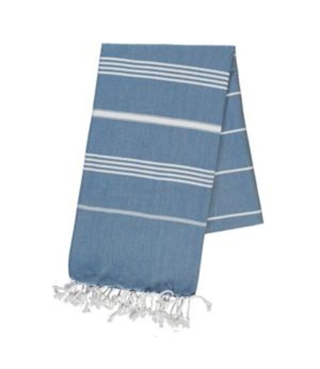 hamamdoek Leyla XXL petrol blue 220x170cm
