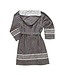 gevoerde hamam badjas Sun dark grey
