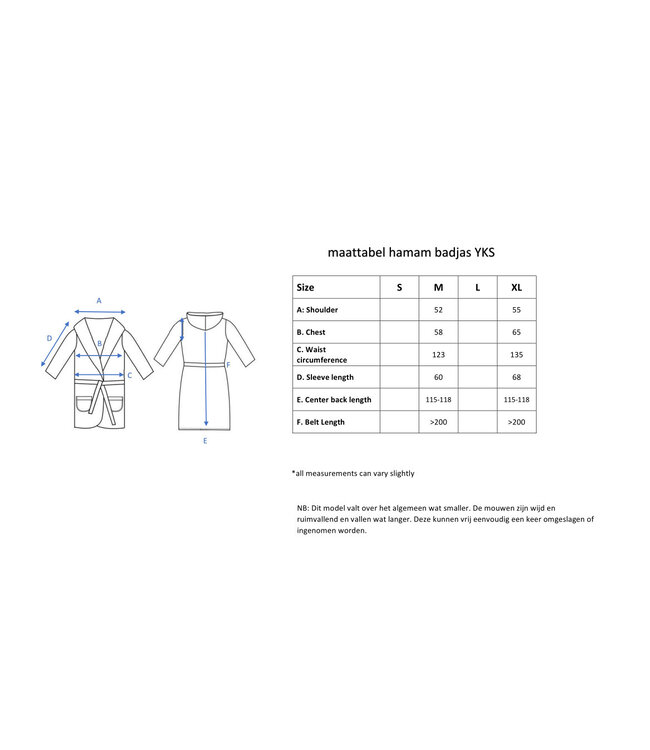 hamam badjas YKS air blue